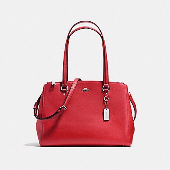 Red Large Coach Carryall - Picture 2 of 7